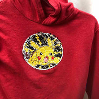 Pokemon Red Sequin Child Size 5/6 Boy's Sweatshirt