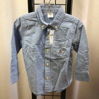 Gap Blue Solid Child Size 2 Boy's Shirt