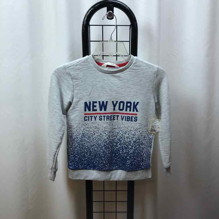 H & M Gray Graphic Child Size 8/9 Boy's Sweatshirt