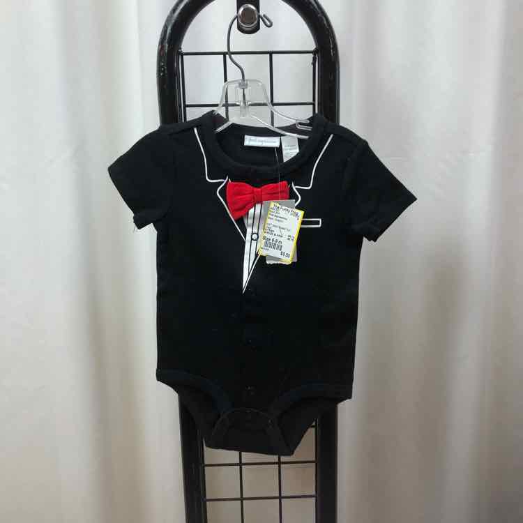 First Impressions Black Graphic Child Size 6-9 m Boy's Shirt
