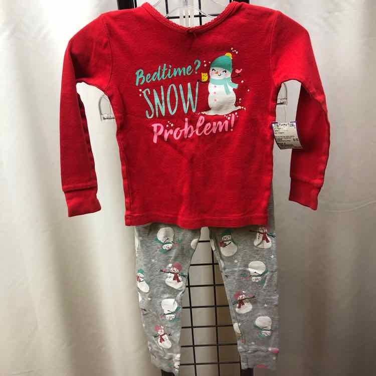 Carter's Red Graphic Child Size 4 Girl's Pajamas