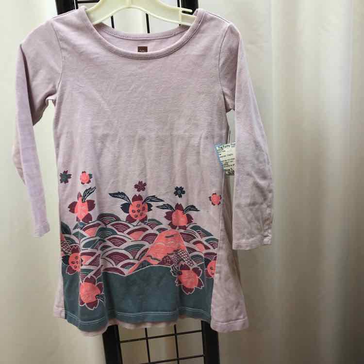 Tea Lavender Graphic Child Size 3 Girl's Dress