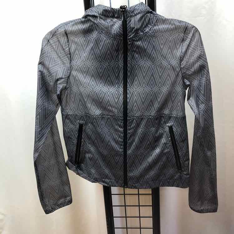 Ivivva Black Patterned Child Size 12 Girl's Outerwear