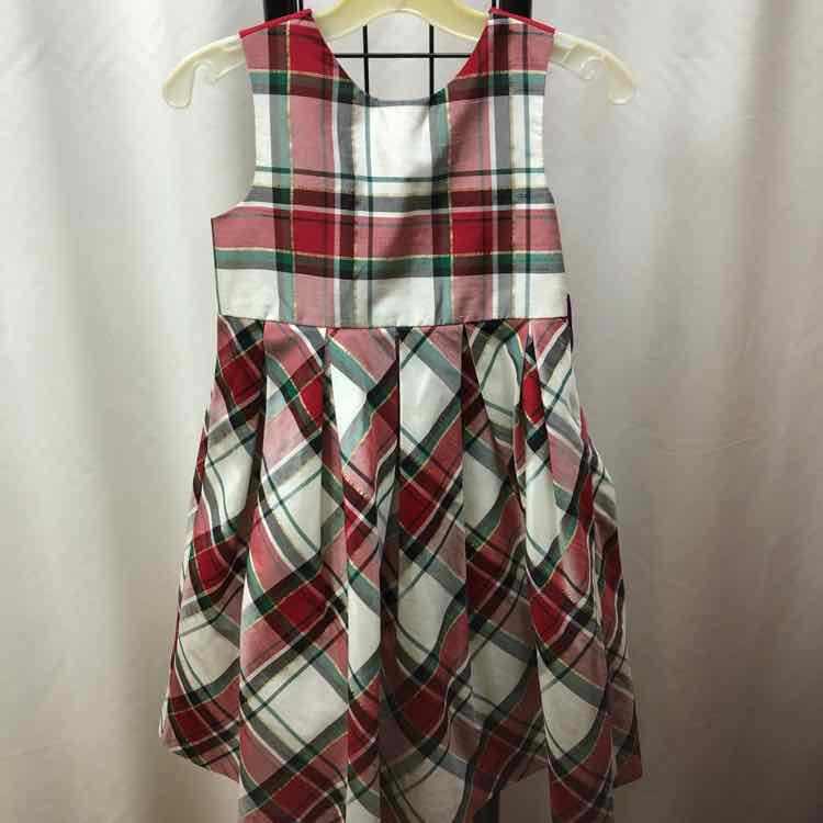 Gymboree Red Plaid Child Size 6 Girl's Dress