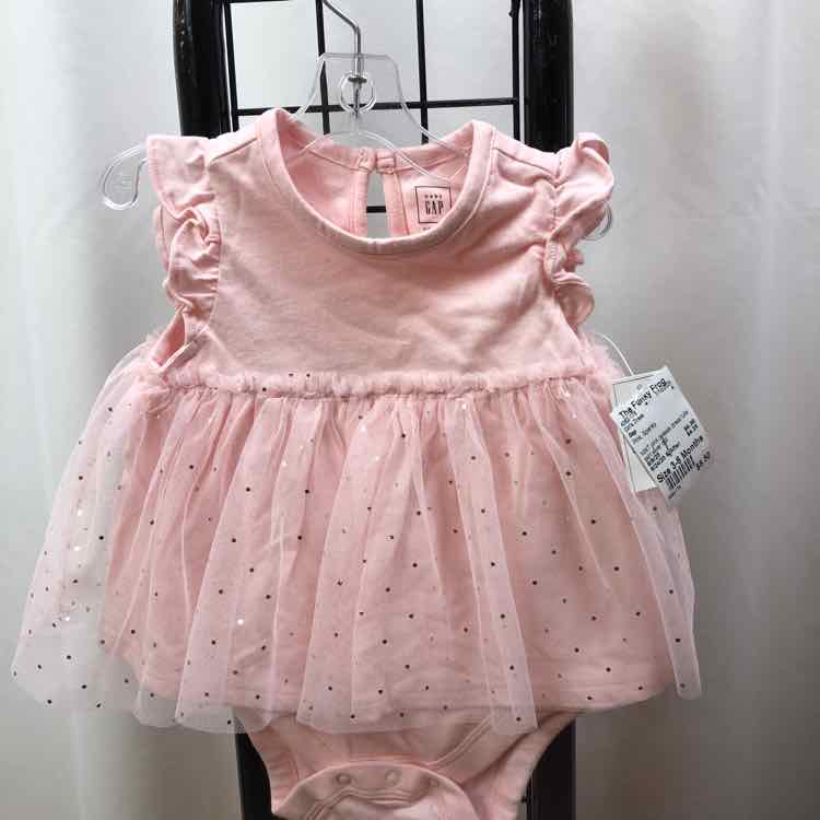 Gap Pink Sparkly Child Size 3-6 Months Girl's Dress