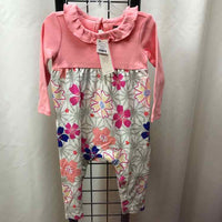 Tea Pink Floral Child Size 9-12 m Girl's Outfit