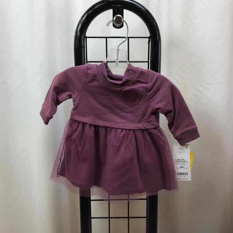 Carter's Purple Embroidered Child Size Newborn Girl's Dress