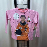 Piccolina Pink Graphic Child Size 7 Girl's Shirt