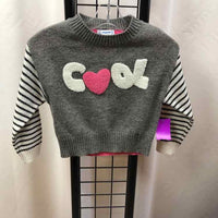 Mayoral Gray Graphic Child Size 4 Girl's Sweater

