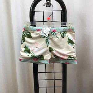 Sweet Honey Cream Floral Child Size 8 Girl's Shorts