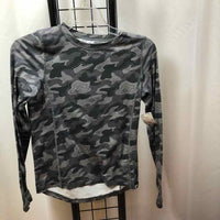 Land's End Gray Camoflage Child Size 10/12 Boy's Shirt