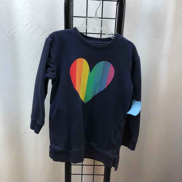 Primary Navy Hearts Child Size 4/5 Girl's Dress