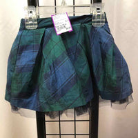 Janie and Jack Navy Plaid Child Size 12-18 m Girl's Skirt