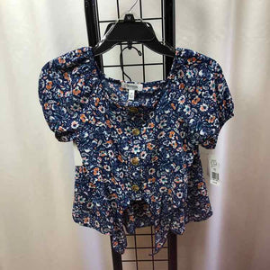 Speechless Navy Floral Child Size 7 Girl's Outfit