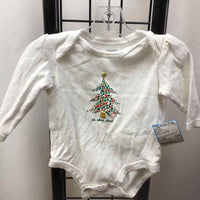 Carter's White Christmas Child Size 3 m Girl's Shirt