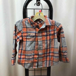 Tea Gray Plaid Child Size 2 Boy's Shirt