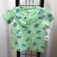 Carter's Mint Green Patterned Child Size 12 m Boy's Shirt