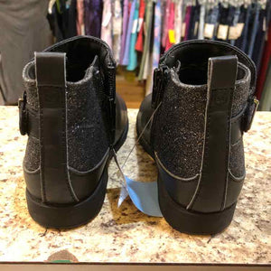 Stride Rite Black Glitter Child Size 9.5 Girl's Shoes