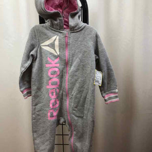 Reebok Gray Logo Child Size 18 m Girl's Outfit