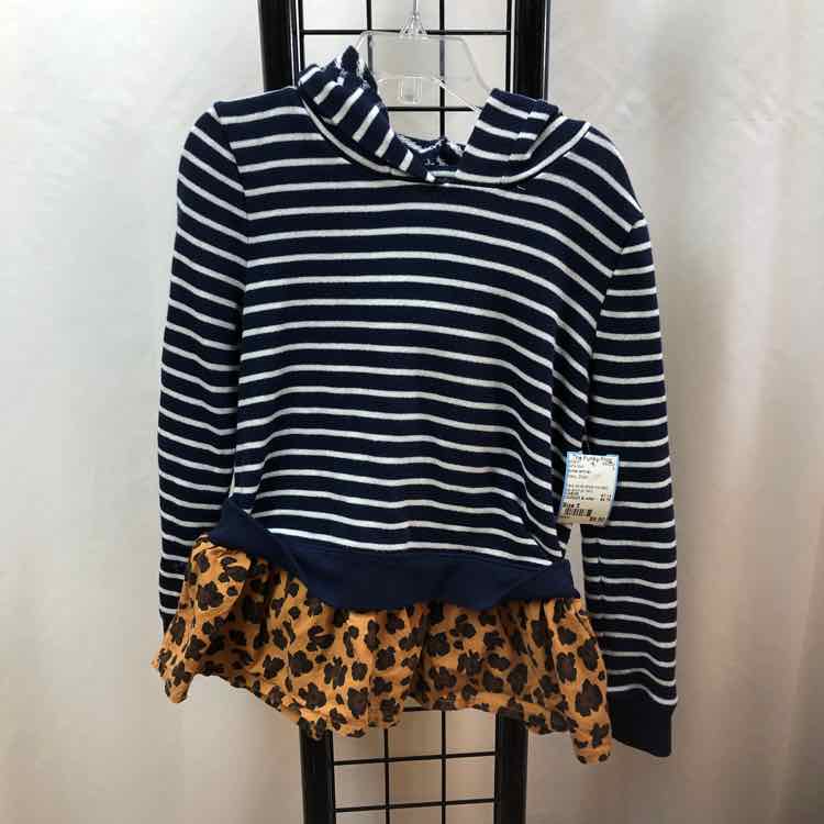tucker and tate Navy Stripe Child Size 5 Girl's Shirt