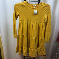 Matilda Jane Yellow Solid Child Size 10 Girl's Dress
