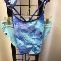 Ivivva Blue Tye Dye Child Size 12 Girl's Swimwear
