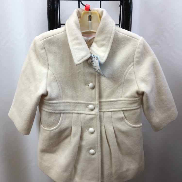 Janie and Jack White Solid Child Size 12-18 m Girl's Outerwear