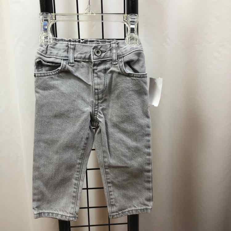 Children's Place Gray Solid Child Size 9-12 m Boy's Jeans