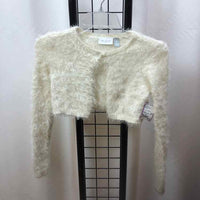 Children's Place White Solid Child Size 7/8 Girl's Sweater