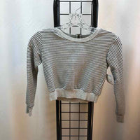 Truly Me Black Stripe Child Size 8 Girl's Sweatshirt