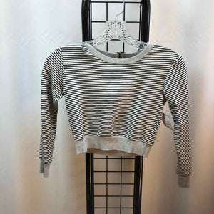 Truly Me Black Stripe Child Size 8 Girl's Sweatshirt