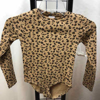 Zara Brown Animal Print Child Size 9 Girl's Shirt