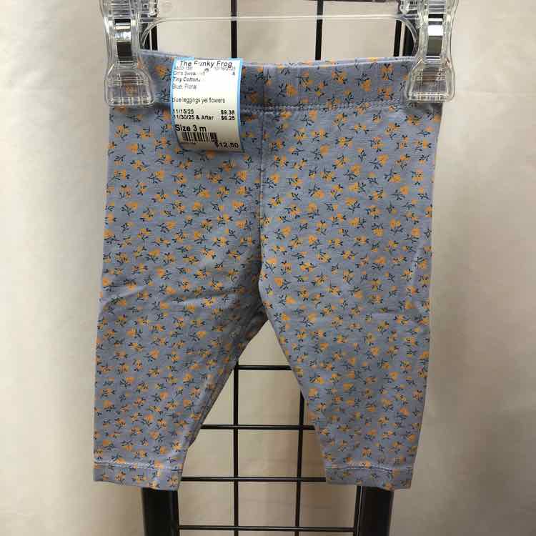 Tiny Cottons Blue Floral Child Size 3 m Girl's Sweatshirt