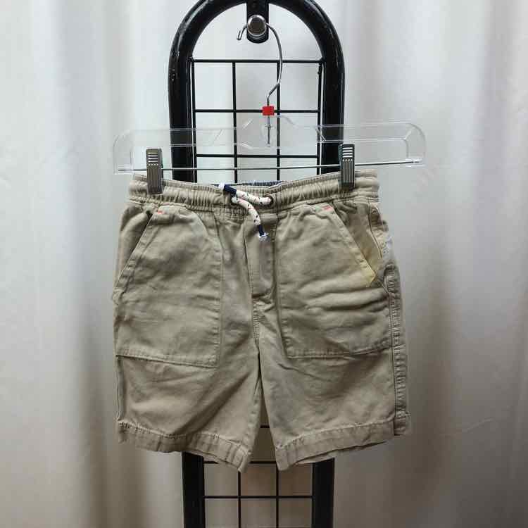 Boden Tan Solid Child Size 7 Boy's Shorts