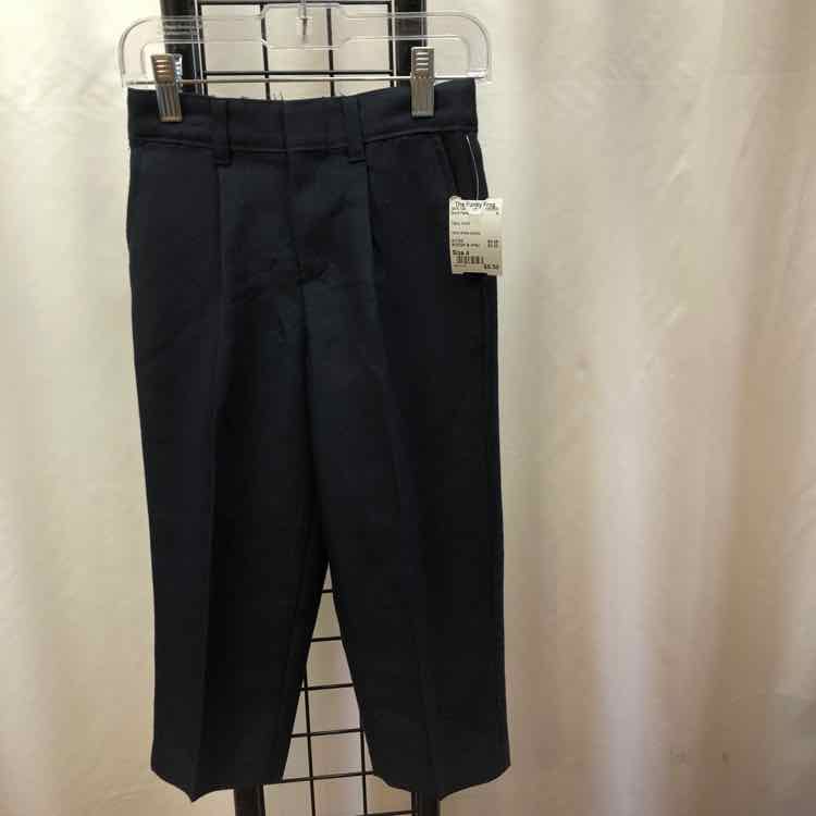 Navy Solid Child Size 4 Boy's Pants