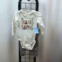 Carter's White Graphic Child Size 12 m Boy's Outfit