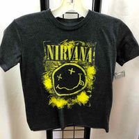 Black Graphic Child Size 6/7 Boy's Shirt