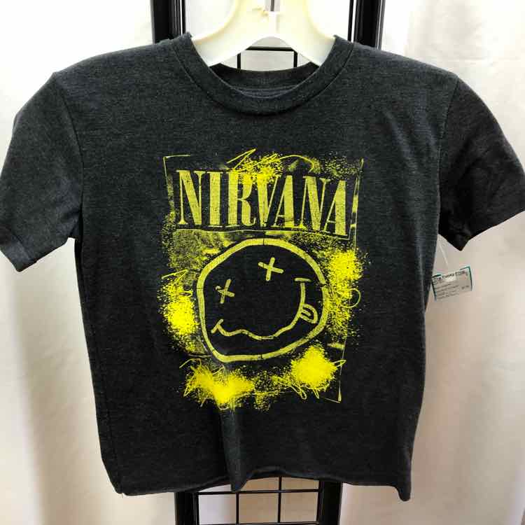 Black Graphic Child Size 6/7 Boy's Shirt