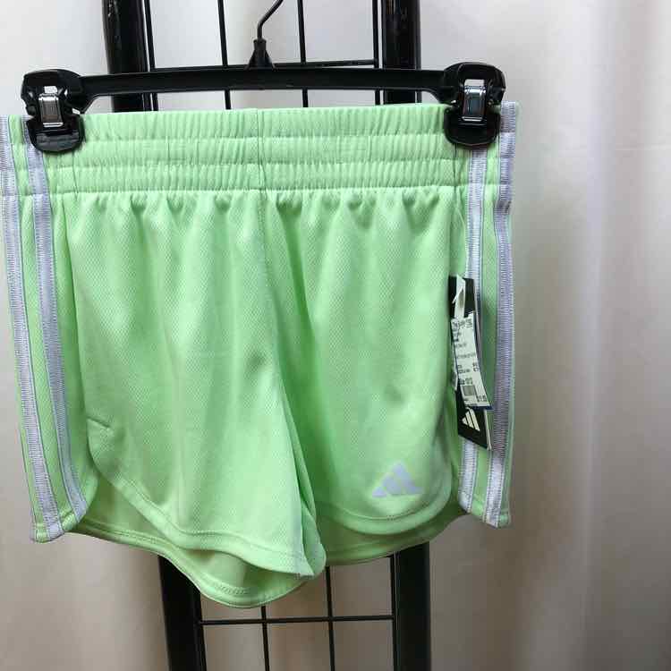 Adidas Mint Green Solid Child Size 10/12 Girl's Shorts