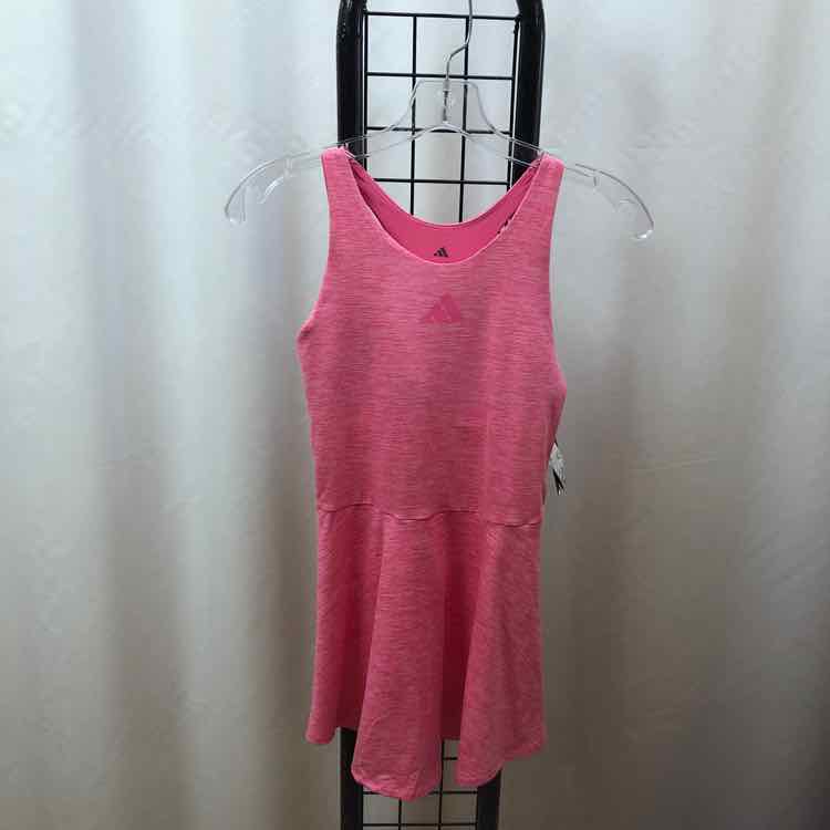 Adidas Pink Heathered Child Size 10/12 Girl's Dress