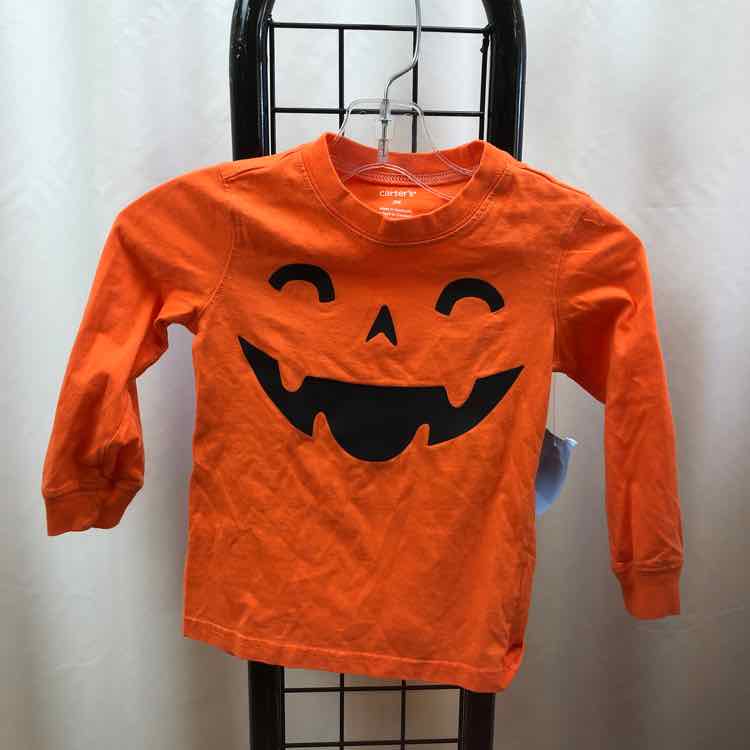 Carter's Orange Halloween Child Size 2 Boy's Shirt