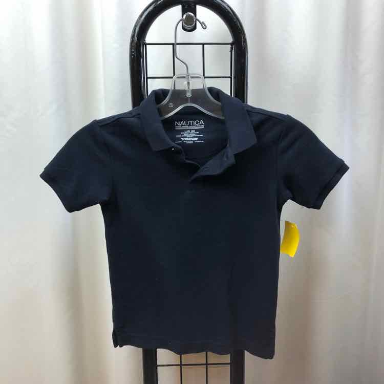 Nautica Navy Solid Child Size 6 Boy's Shirt