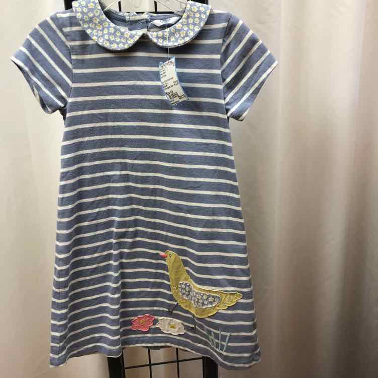 baby Boden Blue Stripe Child Size 3/4 Girl's Dress
