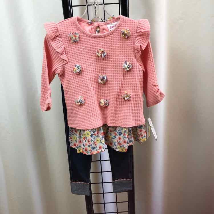 Little Lass Pink Solid Child Size 2 Girl's Outfit