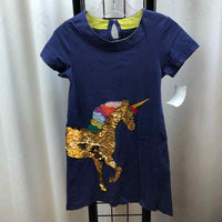 Navy Sequin Child Size 3/4 Girl's Dress