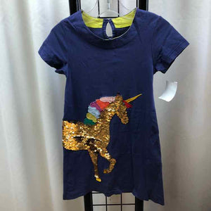 Navy Sequin Child Size 3/4 Girl's Dress
