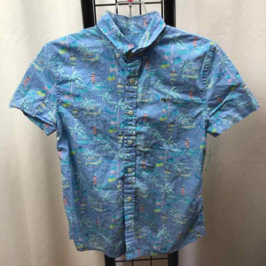 Vineyard vines Blue Patterned Child Size 7/8 Boy's Shirt
