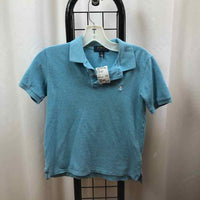 Polo-Ralph Lauren Turquoise Solid Child Size 8 Boy's Shirt