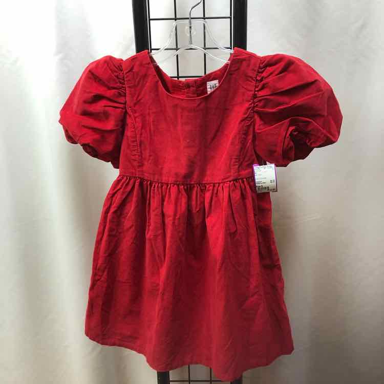 Gap Red Solid Child Size 6 Girl's Dress