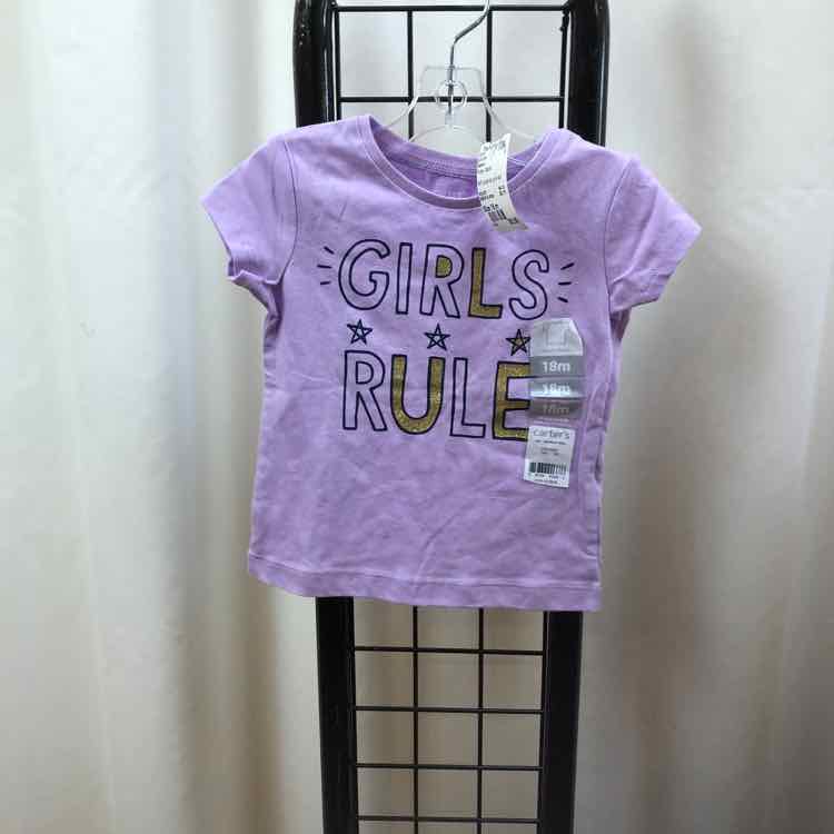 Carter's Purple Graphic Child Size 18 m Girl's Shirt